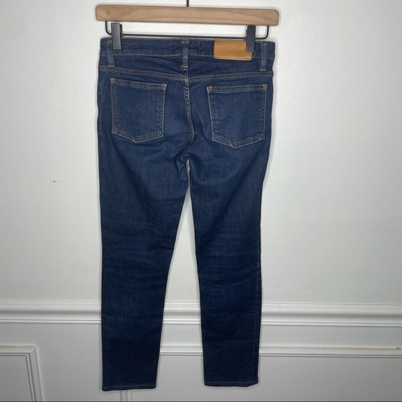 Acne Kex Raw Dark Wash Skinny Jeans - Picture 7 of 9